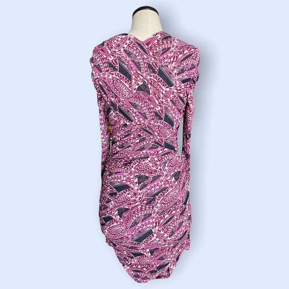 2hr Sale♦️ISABEL MARANT Dress Ruched Jersey Magenta NWOT - Picture 7 of 10